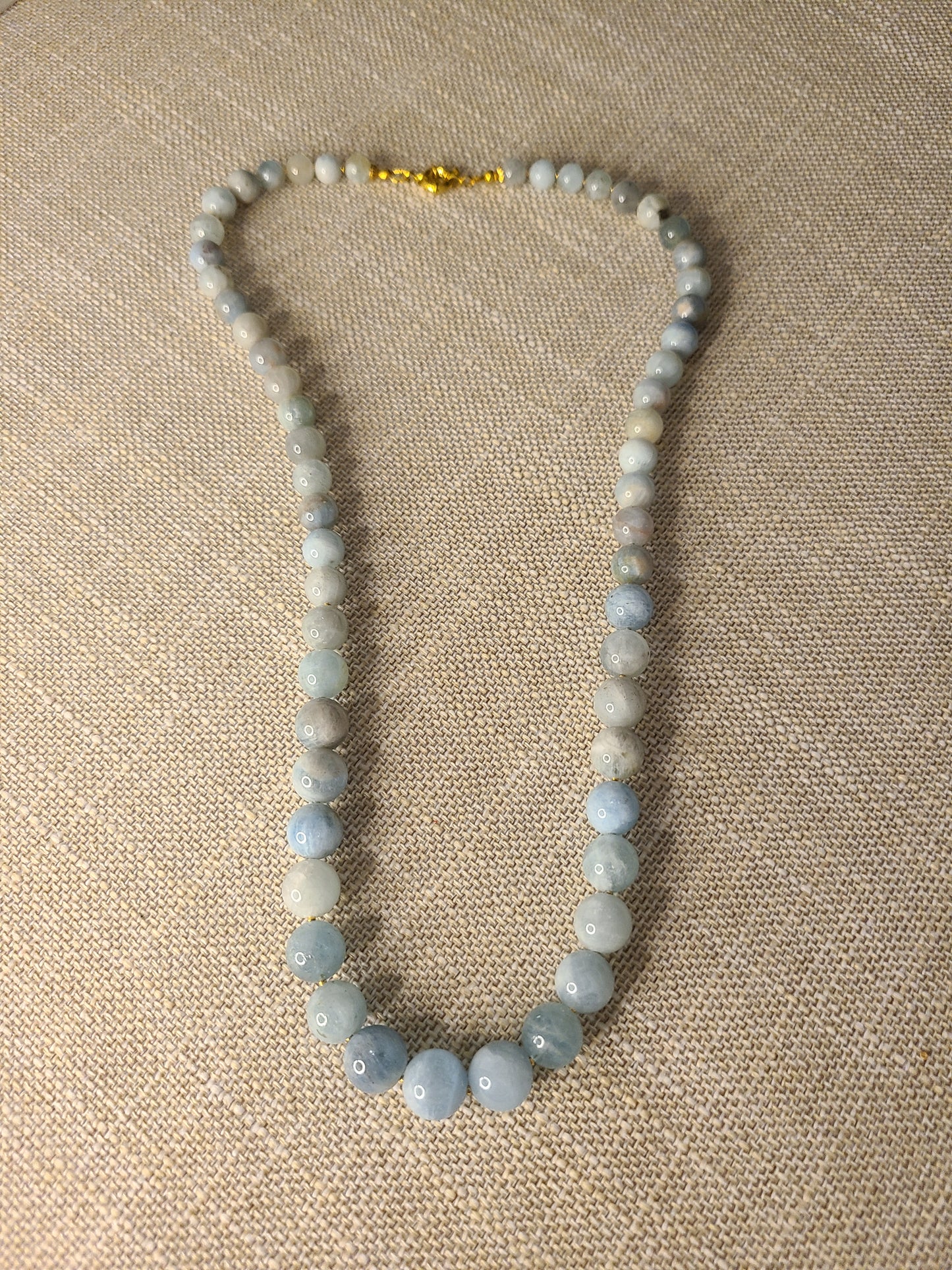 Aquamarine & Gold Necklace - JNAG101