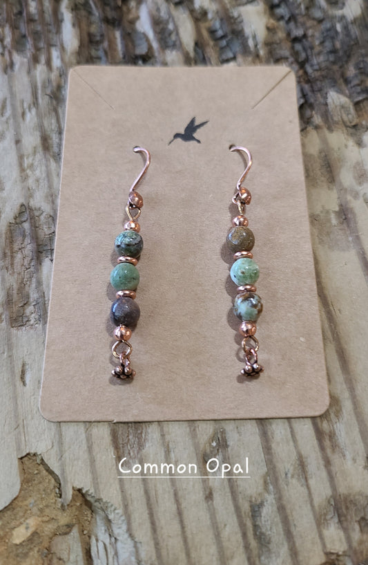 Common Opal & Coppertone Earrings - JEOC101