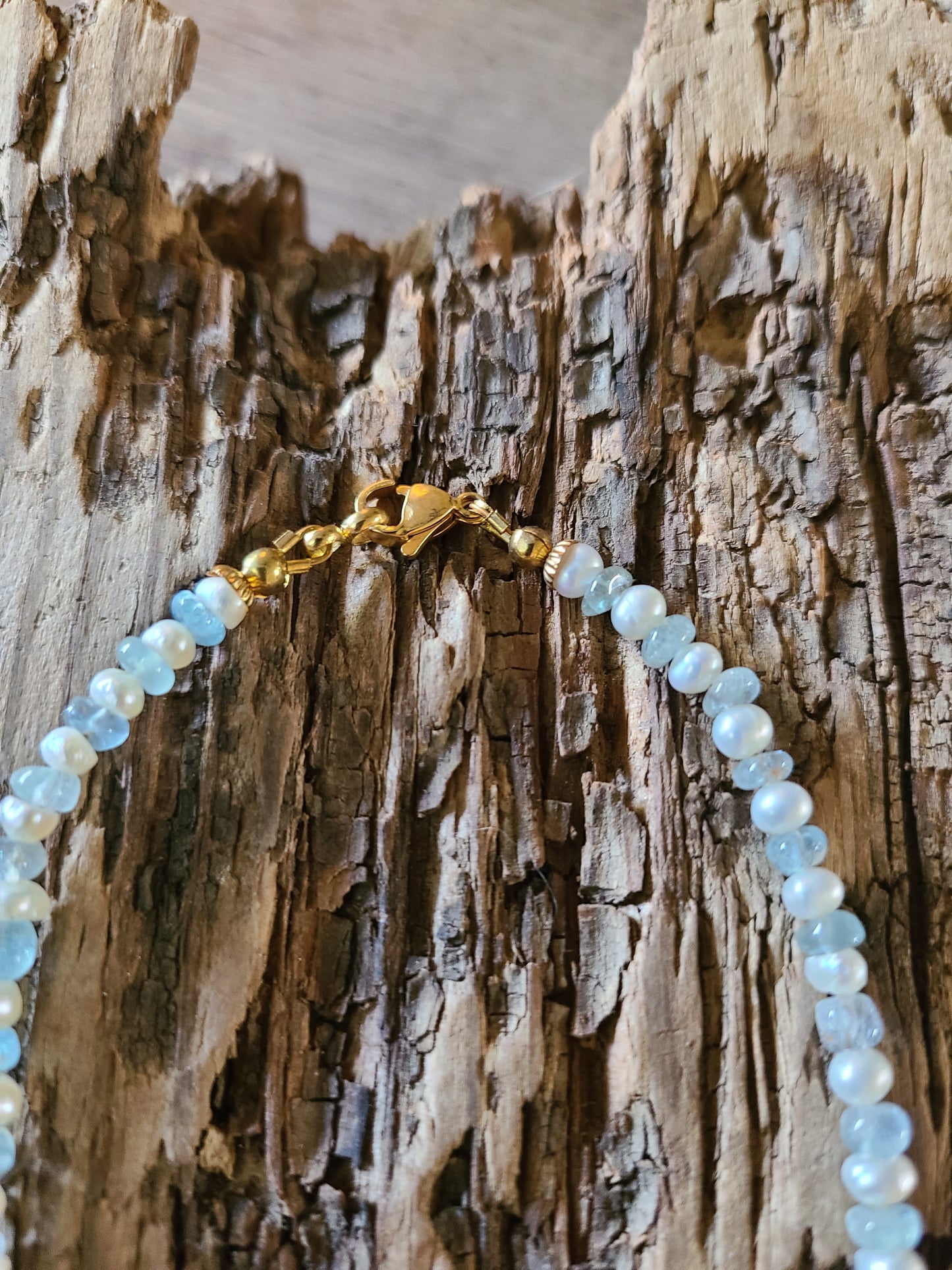 Aquamarine & Pearl Set -JSAPG101