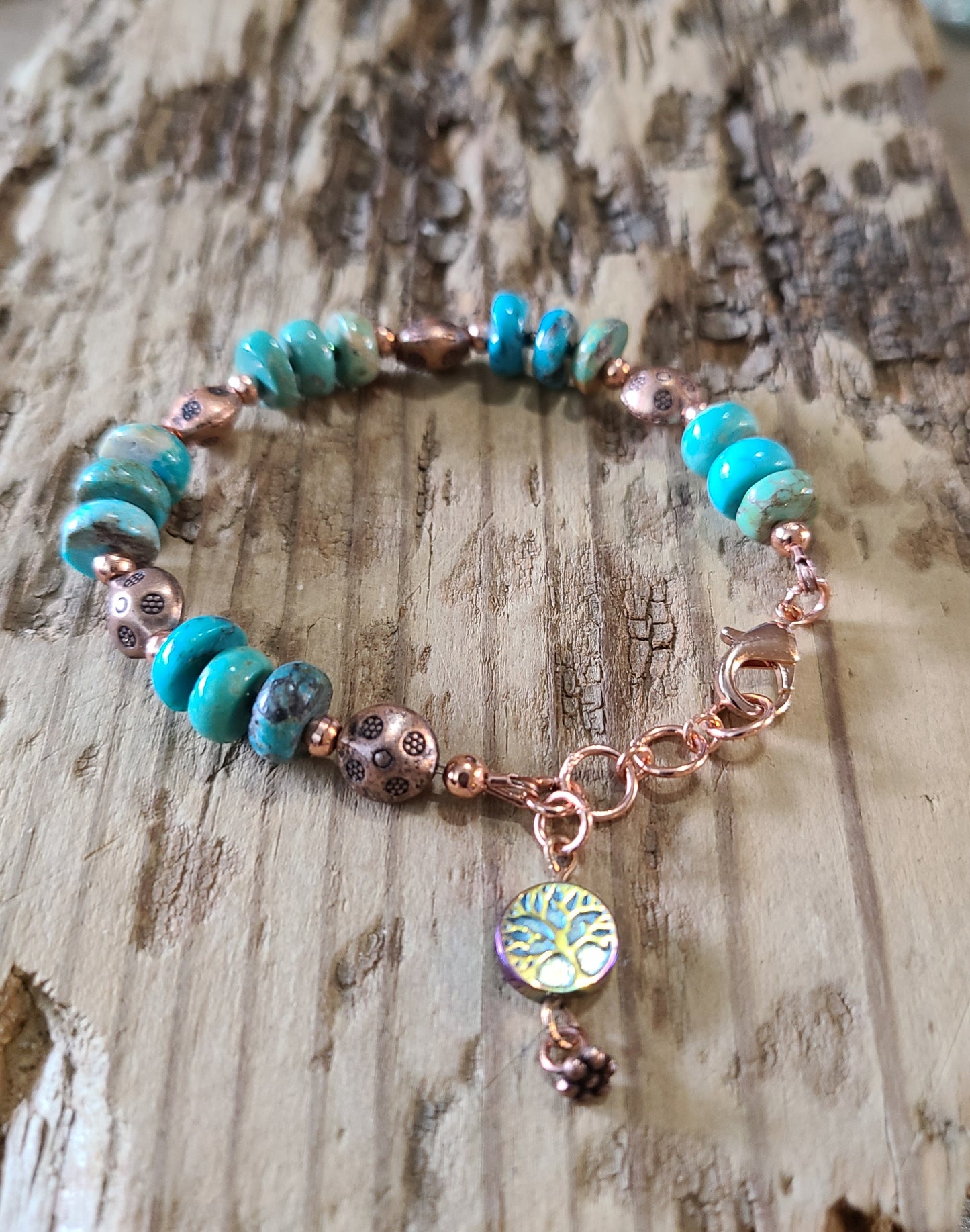 Turquoise & Coppertone Bracelet  - JBTC102