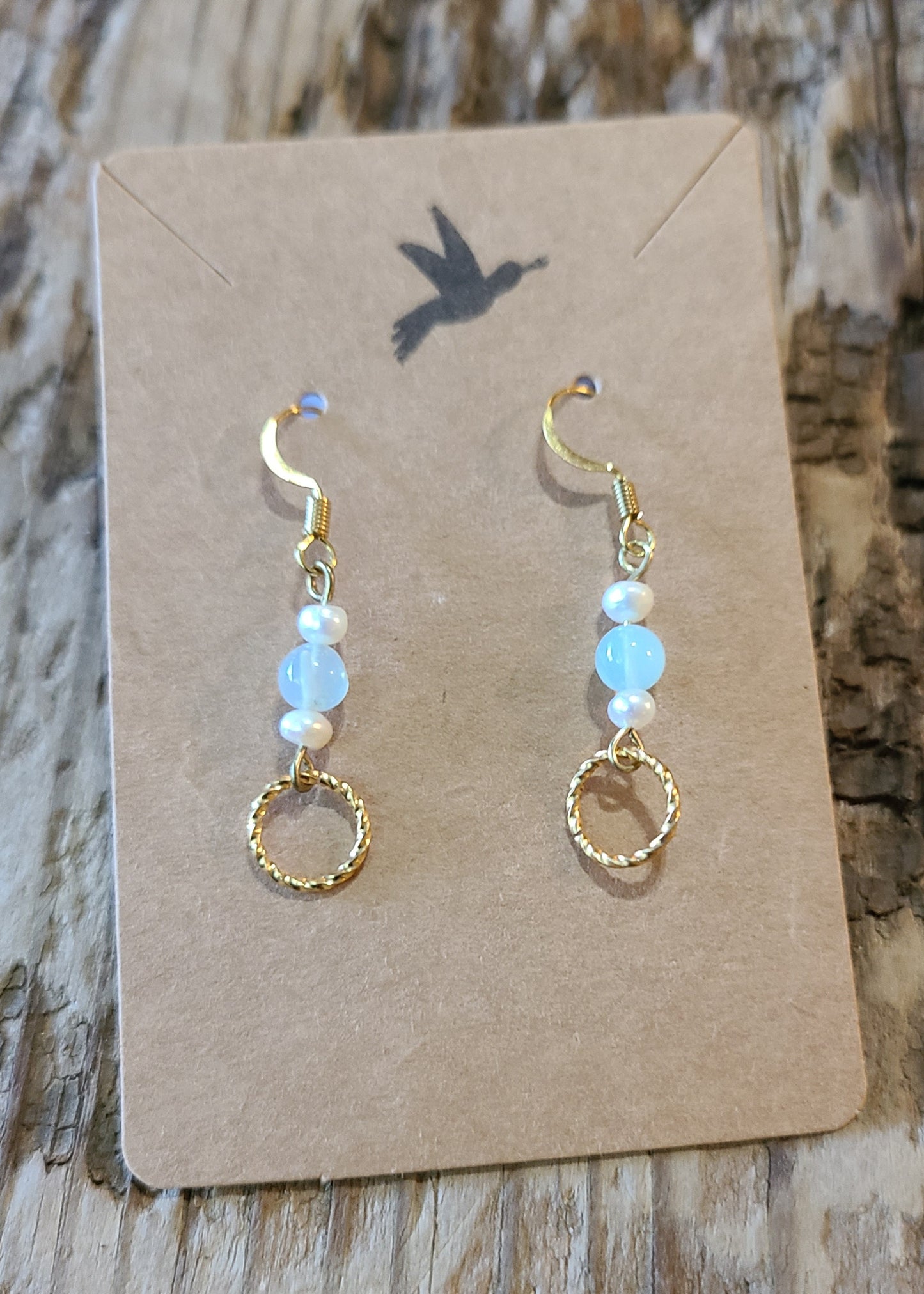 Aquamarine & Pearl Earrings - JEAPG102