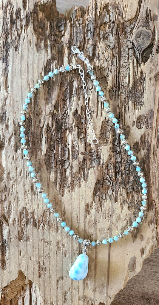 Larimar Necklace - JNLS102