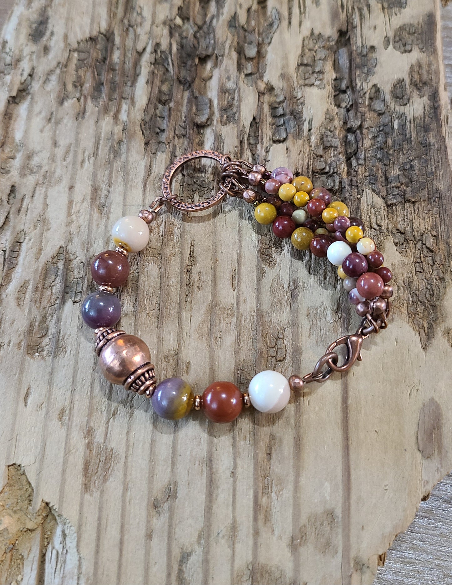 Mookaite & Coppertone Bracelet  - JBMC101