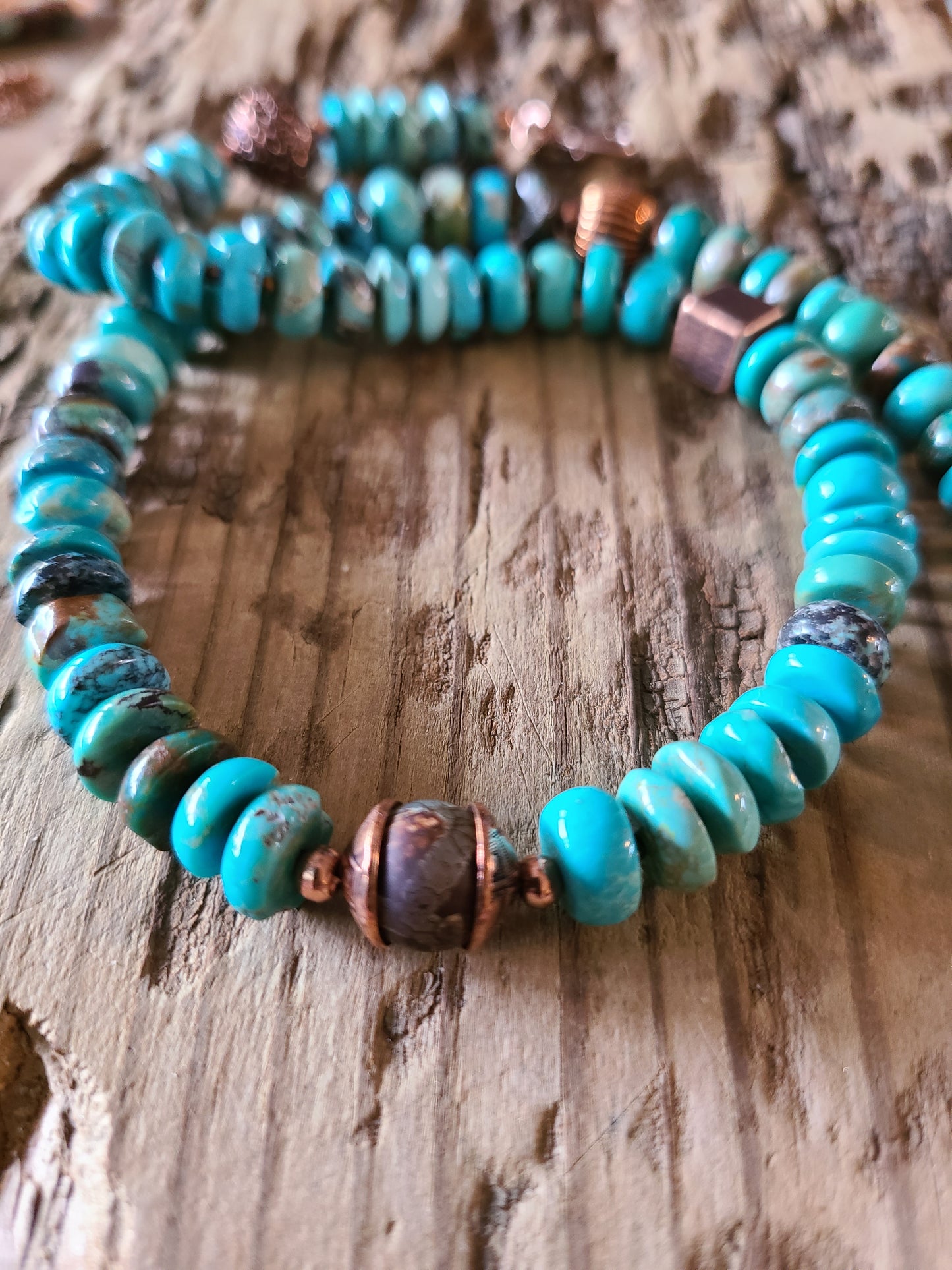 Turquoise & Coppertone Necklace  - JNTC102