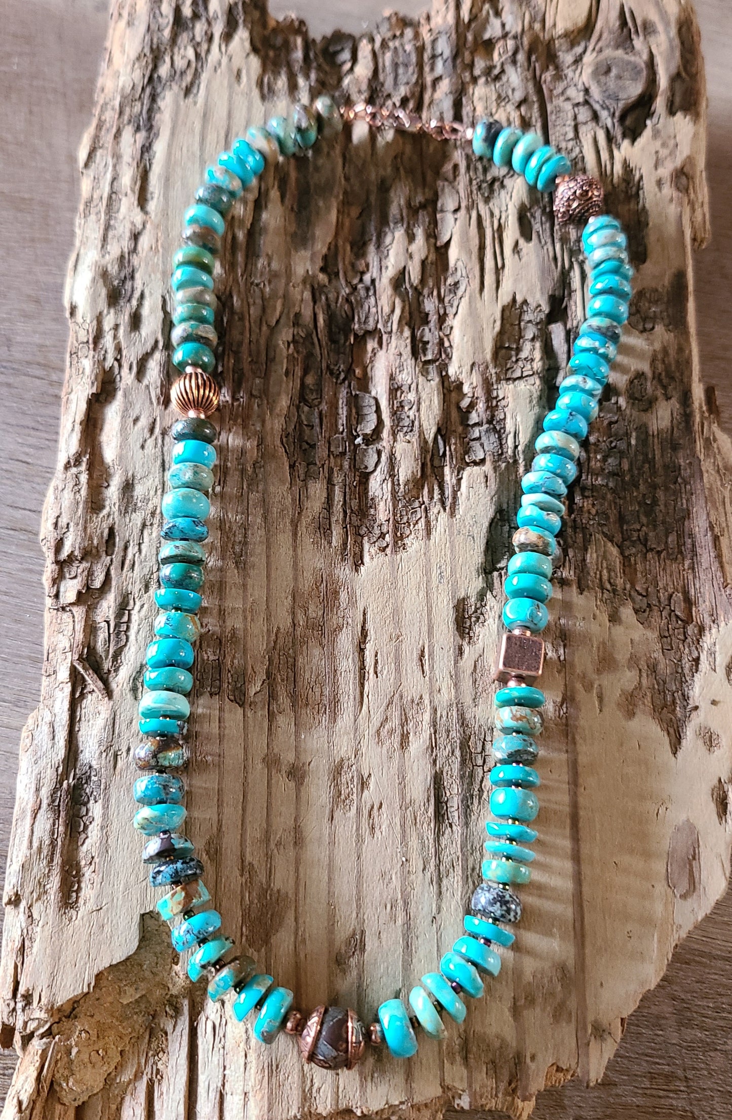 Turquoise & Coppertone Necklace  - JNTC102